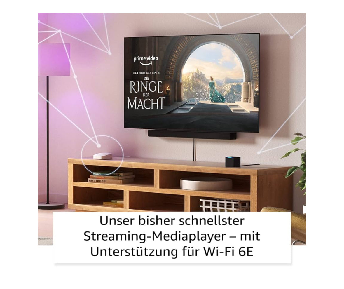 Amazon Fire TV Cube 4K 3. Generation Streaming Box Multimediaplayer schwarz WLAN