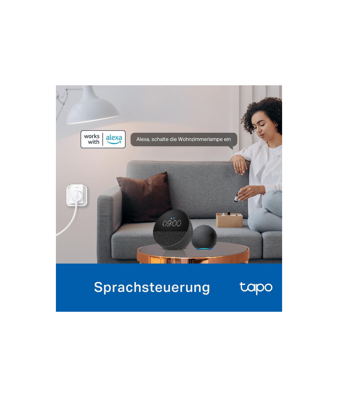TP-Link Tapo P100MA, Smarte Mini WLAN Steckdose, Matter-zertifiziert, NEU