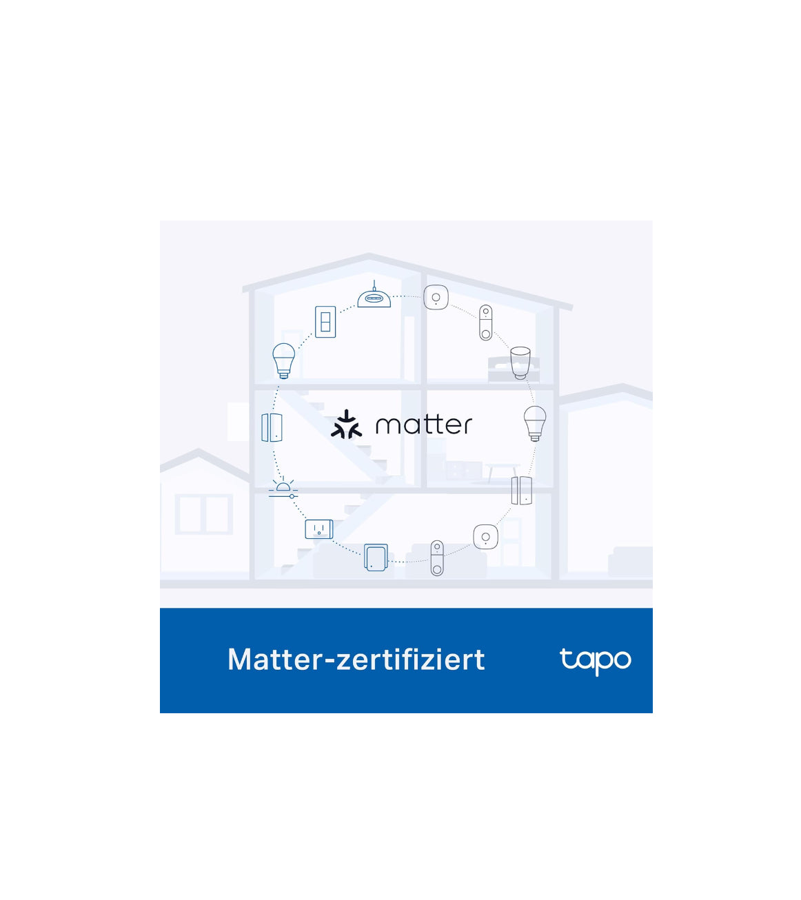 TP-Link Tapo P100MA, Smarte Mini WLAN Steckdose, Matter-zertifiziert, NEU