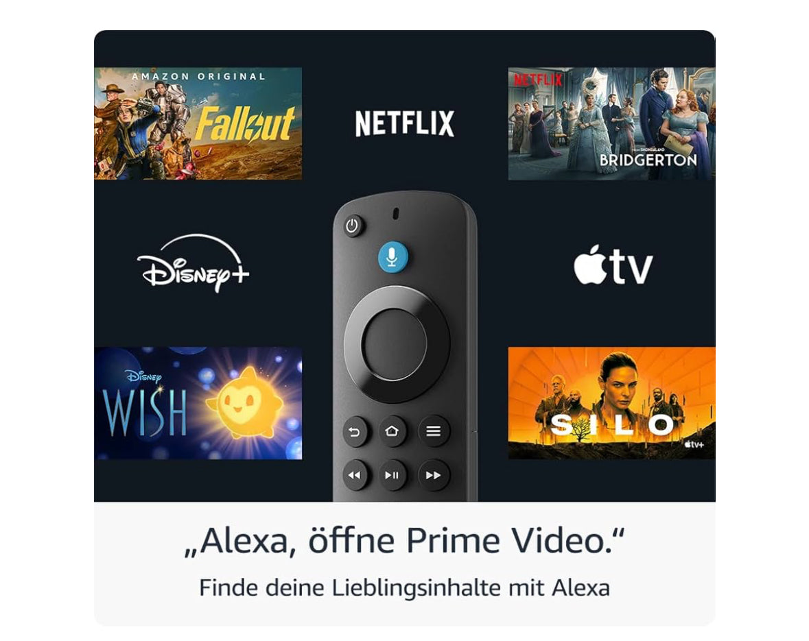 Amazon Fire TV Stick (Neueste Generation), Free- und Live-TV, HD Streaming