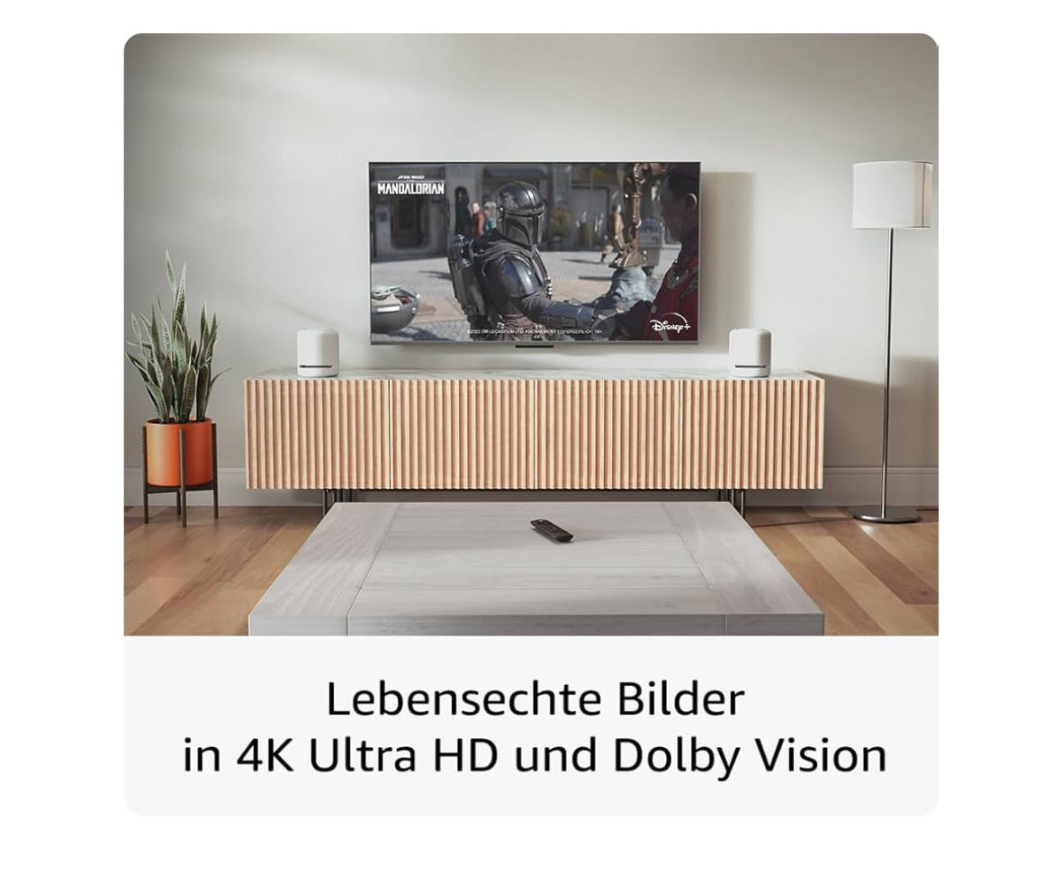 Amazon Fire TV Stick 4K Max, unterstützt Streaming über Wi-Fi 6E, Ambient-TV