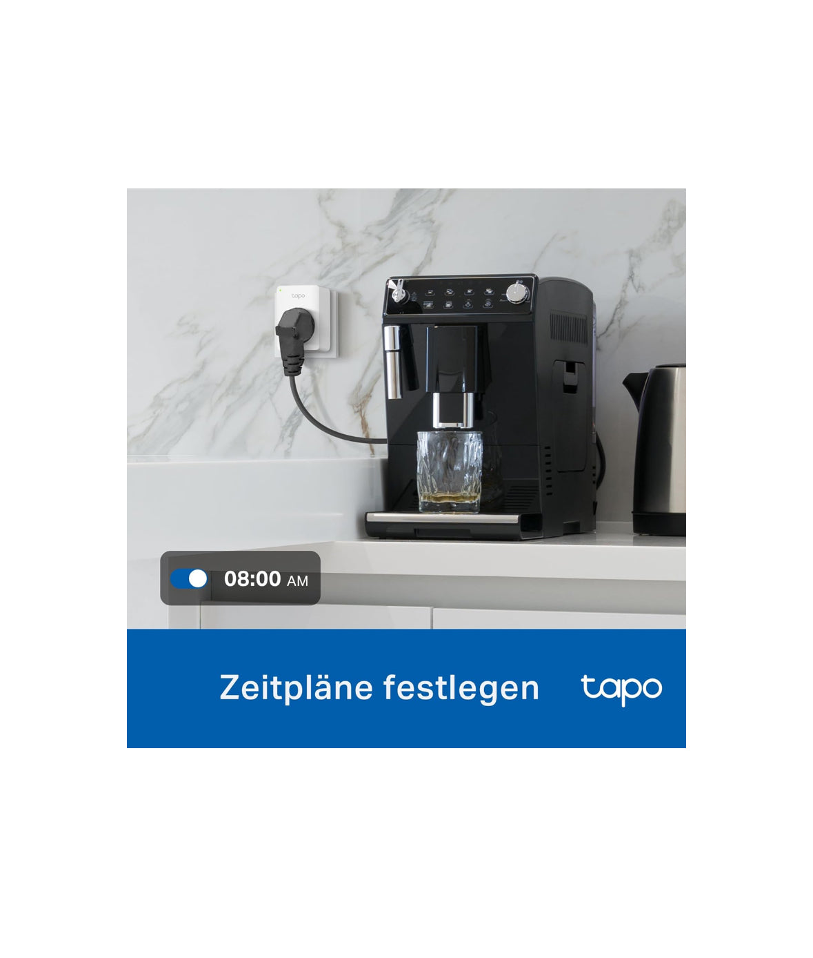 TP-Link Tapo P100MA, Smarte Mini WLAN Steckdose, Matter-zertifiziert, NEU