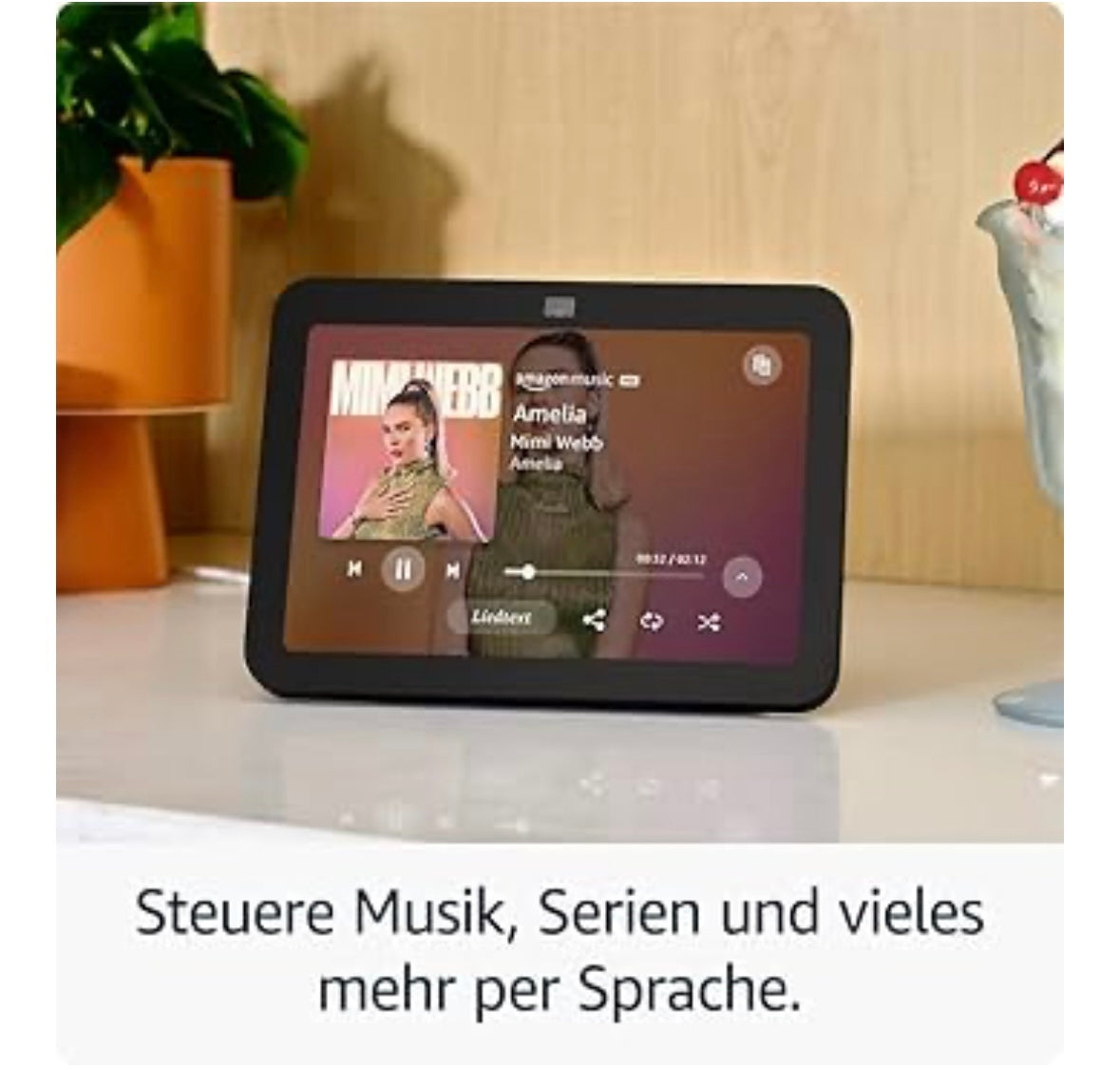 Amazon Echo Show 8 (3. Generation) Smart Display-Lautsprecher - Anthrazit