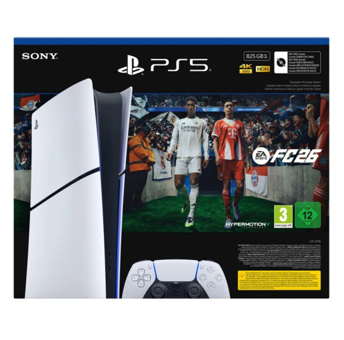 Sony PlayStation 5 PS5 Digital Edition 825GB Konsole Weiß Neu - FC26 Edition
