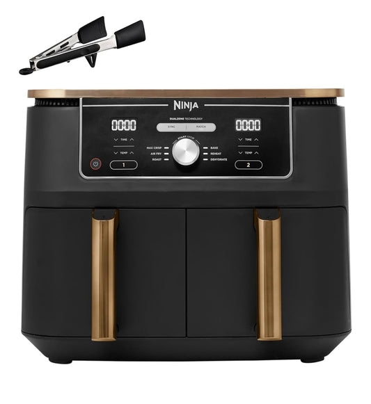 Ninja Foodi MAX Dual Zone Airfryer 9 5L 6in1 Heißluftfritteuse Kupfer AF400EUCP
