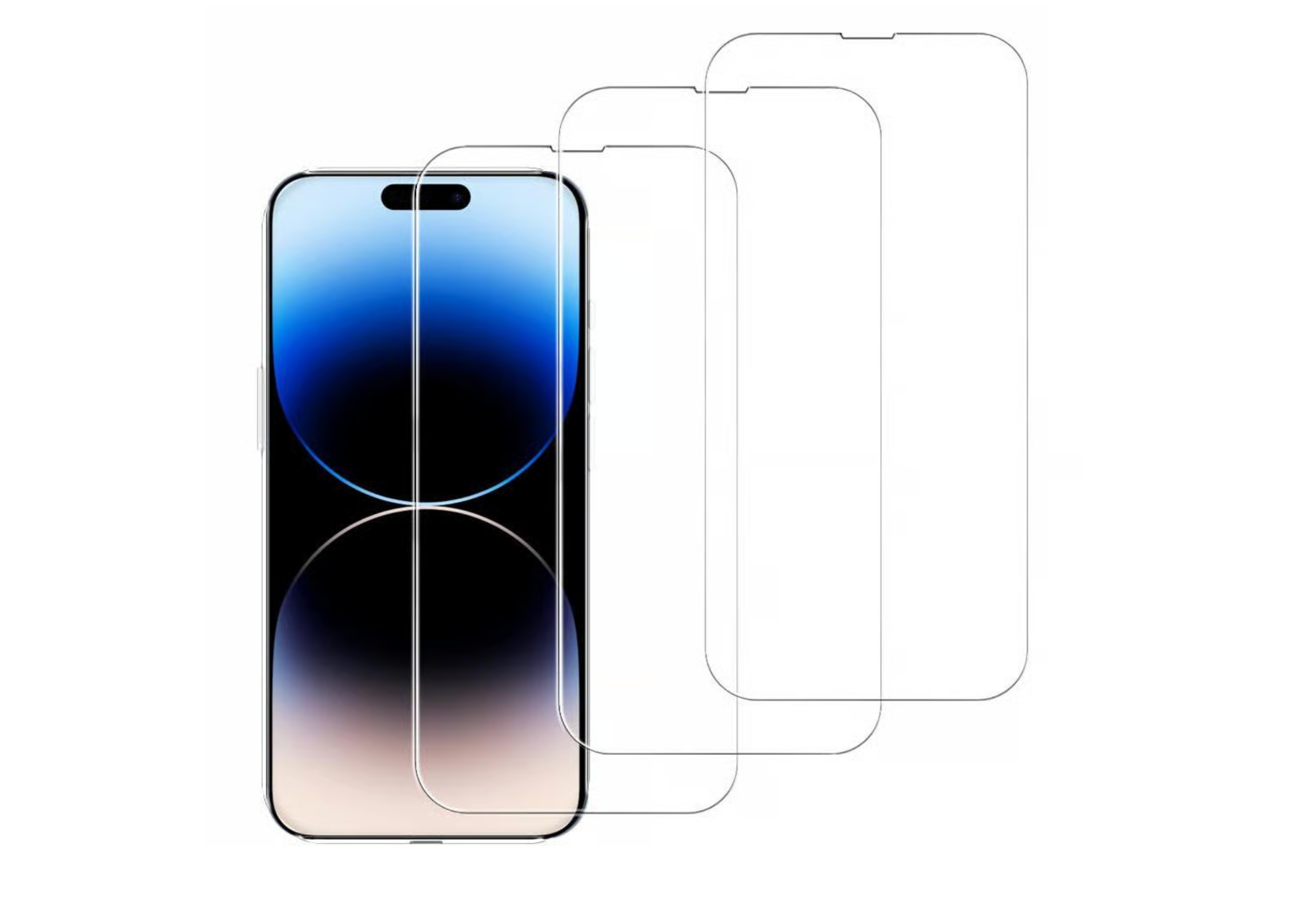 3x iPhone 15 Pro Panzerglas Displayschutz 9H Schutzfolie HD Klar