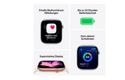 Apple Watch Series 11 GPS 42mm Aluminium Rose Gold Sport Band Light Blush S/M