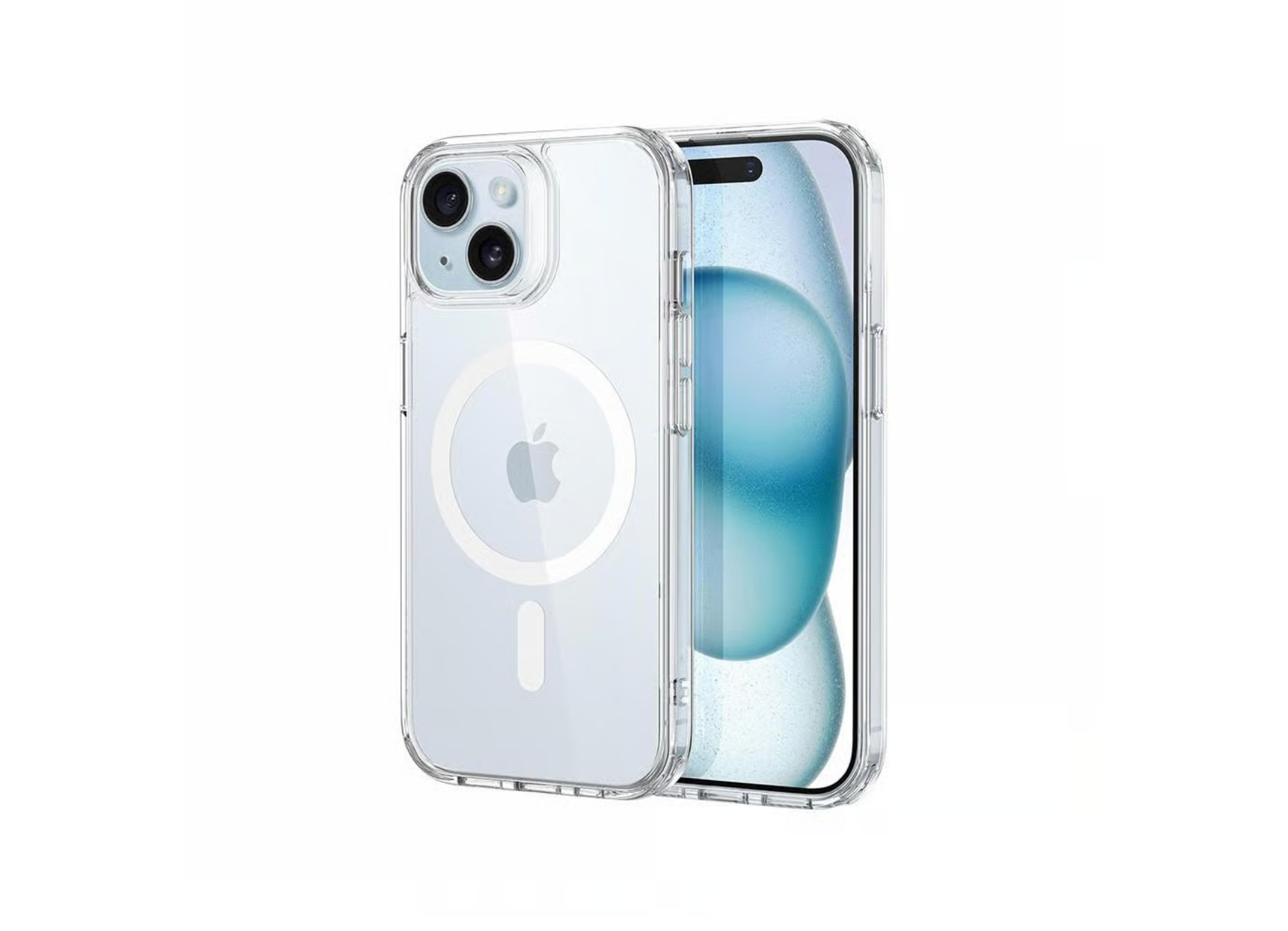 iPhone 15 Hülle MagSafe Case Transparent Stoßfest Slim Cover