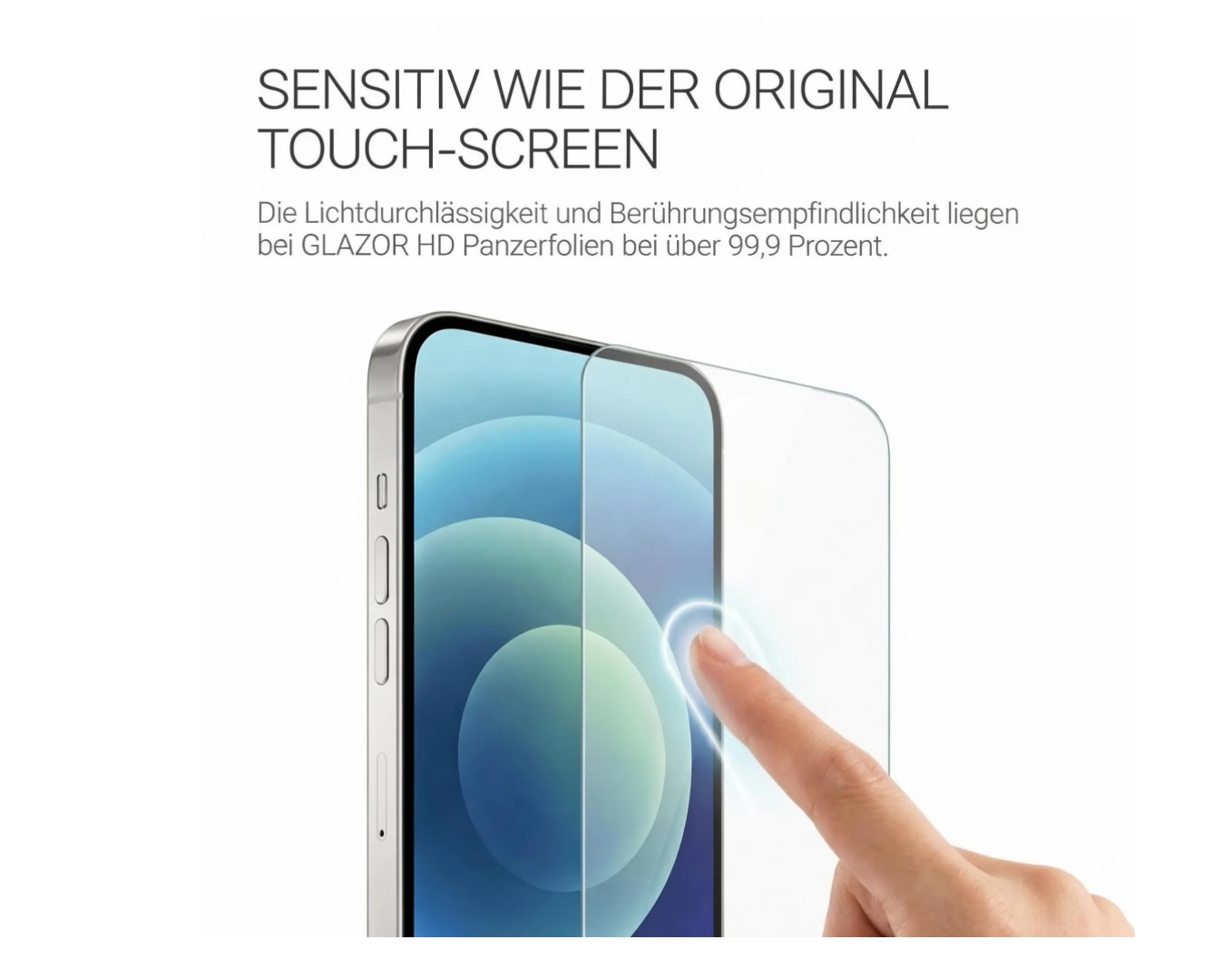 3x iPhone 15 Panzerglas Displayschutz 9H Schutzfolie HD Klar