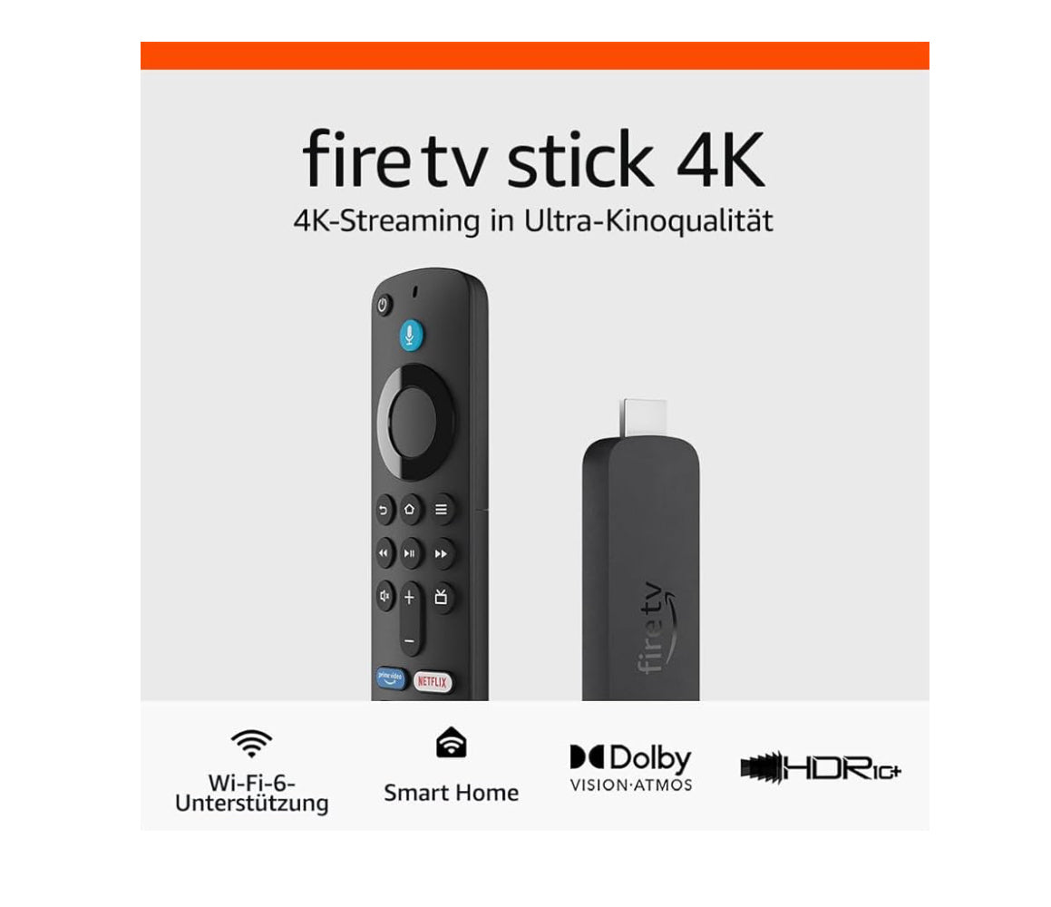 Amazon Fire TV Stick 4K 2. Gen. - 8GB - Wi-Fi 6 - Dolby Vision/Atmos - NEU & OVP