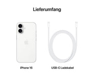 Apple iPhone 16 Plus 128GB Weiß 5G ohne Simlock NEU/OVP